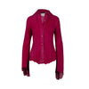 Secondhand Roberto Cavalli Fuchsia Leather Shirt- '00s