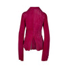 Secondhand Roberto Cavalli Fuchsia Leather Shirt- '00s