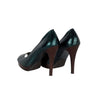 Secondhand Calvin Klein Python Peep-Toe Shoes - '10s