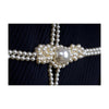 Secondhand Chanel Navy Majorette Jacket with Pearls - '10s