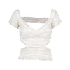 Secondhand Gianfranco Ferré White Cut-out Top - '90s