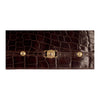 Secondhand Gianni Versace Vintage Crocodile Embossed Handbag - '90s