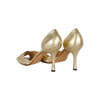 Secondhand Manolo Blahnik Gold Peeptoe Buckle Heel - '10s