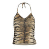 Secondhand Roberto Cavalli Tiger Print Halterneck Top- '10s