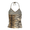 Secondhand Roberto Cavalli Tiger Print Halterneck Top- '10s
