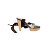 Secondhand Barbara Bui Suede and Snakeskin Lace-up Heels - '10s