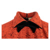 Secondhand Valentino Red Wool Collar Dress with Bow - '80s