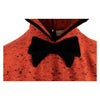 Secondhand Valentino Red Wool Collar Dress with Bow - '80s