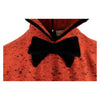 Secondhand Valentino Red Wool Collar Dress with Bow - '80s