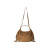 Secondhand Miu Miu Woven Leather Fringe Hobo - '10s