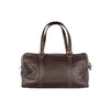 Secondhand Gucci Dark Brown Leather GG Britt Boston Bag - '10s