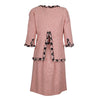 Secondhand Chanel Pink Bouclé Mini Dress & Jacket Ensemble - '00s