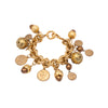 Secondhand Collection Privée Bracelet With Charms And Coins - '80s