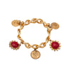 Secondhand Collection Privée Bracelet With Red Charms - '80s