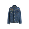 Secondhand Lily Farouche Munich Denim Jacket with Studs and Prints - '00s