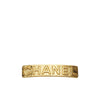 Secondhand Chanel Logo Hair Barrette Gold - '00s