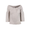 Secondhand Miu Miu Beige Sweater With Zipper - '00s