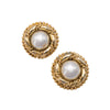 Secondhand Clip Earrings With Pearls - '80s