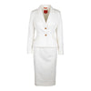 Secondhand Vivienne Westwood White Cotton Skirt and Jacket Set - '10s