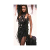 Secondhand Gianfranco Ferré Black Beaded Cocktail Dress - '90s