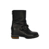 Secondhand Black Leather Joan Studded Biker Boots- '20s