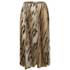 Secondhand Roberto Cavalli chiffon-tulle leopard printed pleated skirt-'00s