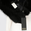 Gianfranco Ferré Black Fox Fur Cape - 2000s Second hand