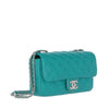 Chanel Teal Color Shoulder Bag - '10s Second hand