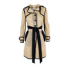 Secondhand Moschino Mesh Belted Trench Coat 