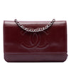 Secondhand Chanel CC Caviar Wallet On Chain