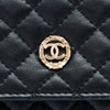 Chanel Quilted Lambskin Crest Wallet On Chain Secondhand
