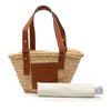 LOEWE Small Raffia Anagram Basket Tote Secondhand