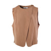 Secondhand Mani Camel Wool Asymmetric Wrap Vest - '90s