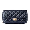 Secondhand Chanel Black Quilted Leather Reissue 2.55 Belt Bag - '10s