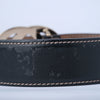 Secondhand Gucci Black Leather Interlocking G Buckle Belt - '00s