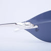 Secondhand Cartier Panthère Rimless Sunglasses – Blue Gradient Lenses, Silver Panther Detail - '00s