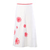Secondhand Roberto Musso Graphic Sunburst Linen Maxi Skirt