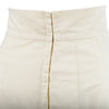 Secondhand Miu Miu Cream Leather Midi Skirt 
