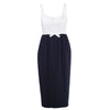 Secondhand Moschino Couture Two-Tone Dress with Bow Accent 