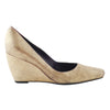 Secondhand Sergio Rossi Wedge Pumps Gold - '10s