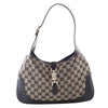 Secondhand Gucci Vintage GG Canvas Hobo Bag with Leather Trim – '00s