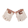 secondo hand Collection Privée Vintage Crochet and Leather Fingerless Gloves