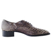 Secondhand Louboutin Pointed-Toe Python Loafers - '10s