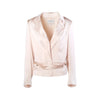 Secondhand Yves Saint Laurent Blush Satin Waist-Detail Blazer
