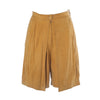 Secondhand Gianni Versace Vintage Ochre Suede Bermuda Shorts - '80s