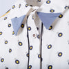 Secondhand Fendi White Silk Shirt Dress with Polka Dot Print and Contrast Hem- '10s