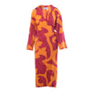 Gianfranco Ferré Baroque Print Silk Dress with Oversized Bow – '80s