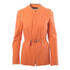 Secondhand Fendi Orange Belted Zip-Up Utility Jacket -'90s