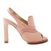 Secondhand Chloé Pink Leather Heeled Slingback Sandals -'10s