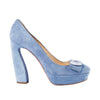 second ahnd Prada Light Blue Suede Pumps -